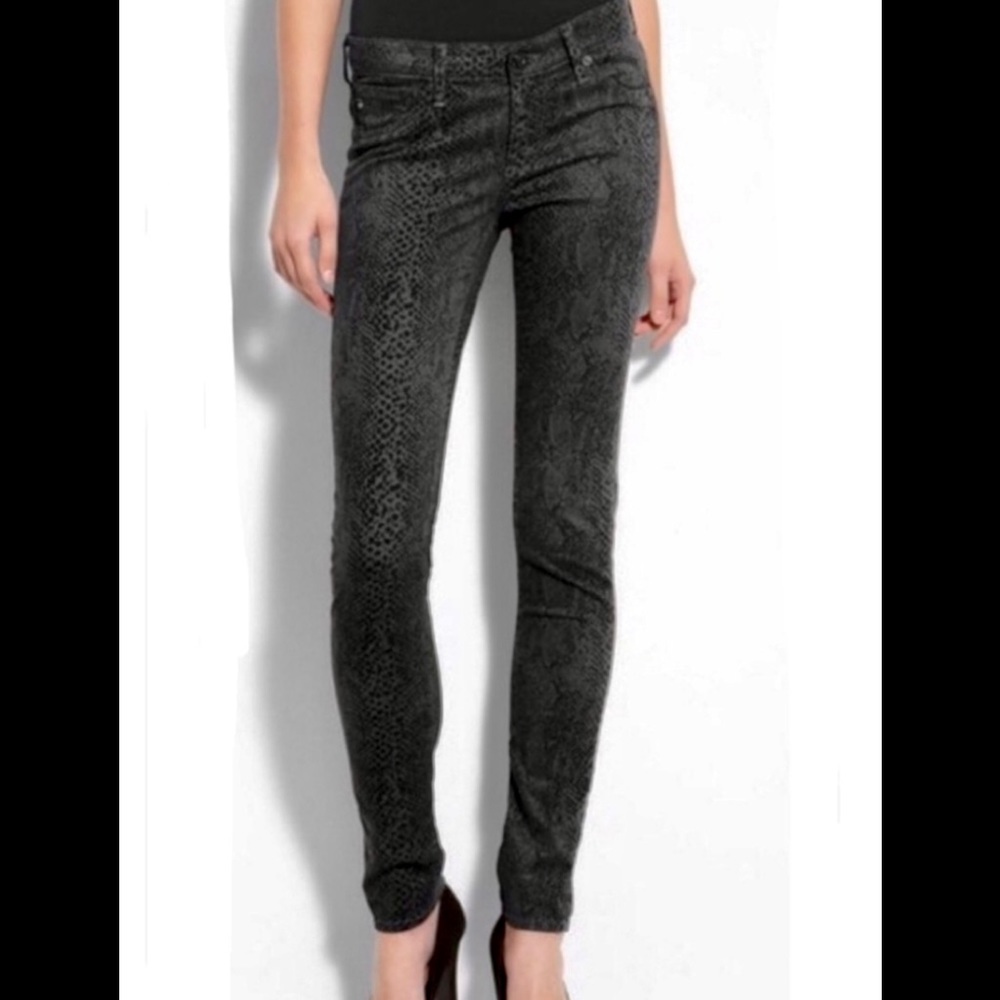 AG snake print super skinny legging, 26 R